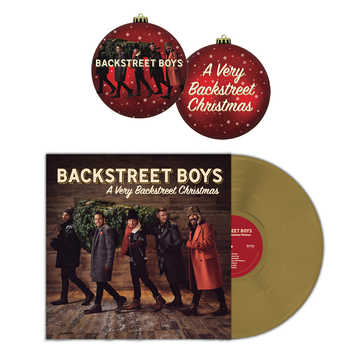 A Very Backstreet Christmas (Limited Edition Gold) + Round Ornament